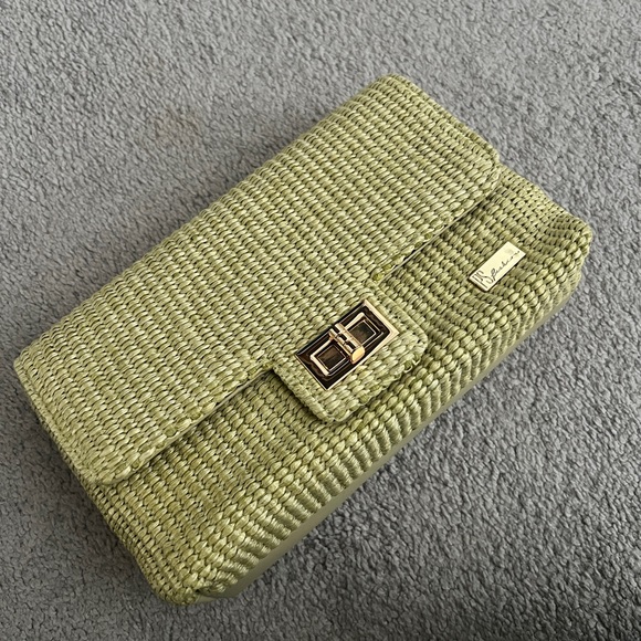 Green Woven Brand New Crossbody - Picture 2 of 10
